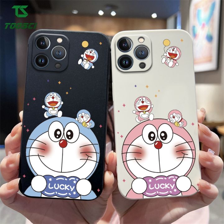 Cute Creative Funny Cartoon Anime Doraemon Phone Case Soft TPU