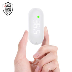 AKZ Mini Rechargeable Infrared Thermometer USB Portable Digital Non-contact Forehead Ear Thermometer for Baby Kids Adult