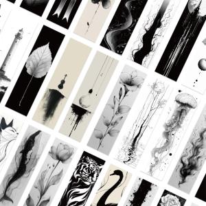 ที่คั่นหนังสือคั่นหน้าหนังสือกระดาษ30ชิ้นสำหรับอ่านหนังสือสำหรับเด็กนักเรียน