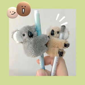 [fenggongshuode] Cartoon 3D Plush Koala Hairpin Photo props Hair Clip Bag Accessories Daily Decor