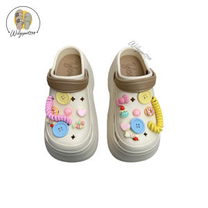 Sandal Wanita WedgesBaim Tinggi EvaRubber  Sol Tebal Ringan Tali Belakang Fashion