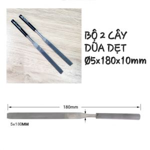 Dũa Sắt Dẹp Φ5 x 180mm x 10mm Cán Bọc Nhựa Dụng Cụ Cầm Tay Chuyên Dụng Cho Việc Chế Tác Đồ Thủ Công