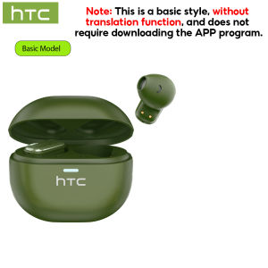 HTC NE16 AI Translator Earbud Face-To-Face Translation TWS Enhanced Bass&Treble Bluetooth 6.0 Wireless Bluetooth Earphone With Mic HD Call Sport Headset