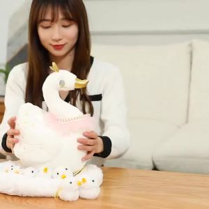 1 Set Kawaii Chick Family Plush Toys Chicken Mother Chick Baby Plush Dolls Simulation Hen With Nest Stuffed Animals Kids Gifts2026