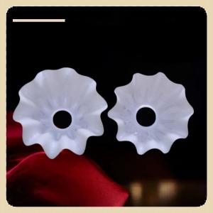 [COD] 1Pcs DIY Wall Night Restaurant Chandelier Replacement E27 Plastic Bell Orchid Lampshade Hanging Lamp Accessories Table Parts