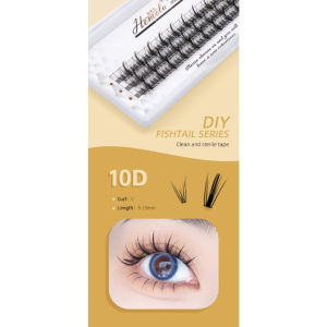 HEMOLA FISH TAIL VOLUME RUSSIAN 10D EYELASH EXTENSION BULUMATA BULUMATA SAMBUNG