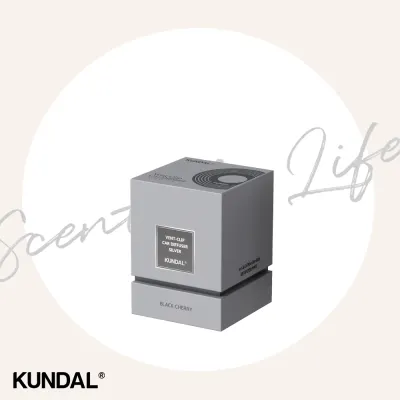 [KUNDAL] Classic Mood Deep Perfume Vent-Clip Car Diffuser Silver Edition
