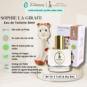 Bộ Set Nước Hoa cho Bé từ 5 tuổi & Mẹ Sophie la Girafe EDT 50ml 97% tự nhiên chính hãng Pháp