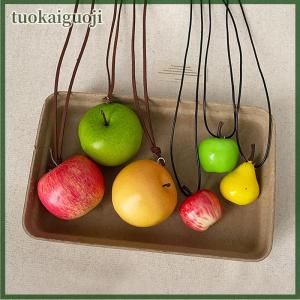 tuokaiguoji Funny Fashion Bag Accessories Trend Fruits Pendant Necklace For Women Girls Y2K Cute Party Necklace Aesthetic Jewelry