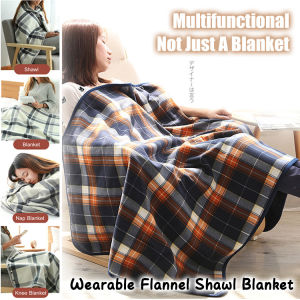 Cozy Flannel Throw Blanket for Napping Office or Home Thickened SinglePerson Small Blanket