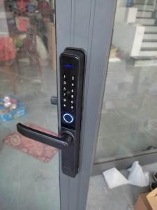 [HCM] Khóa vân tay cửa nhôm Xingfa L101 thông minh dùng app TTLOCK - Phù hợp cửa nhôm XINGFA và cửa gỗ - BH 12 tháng
