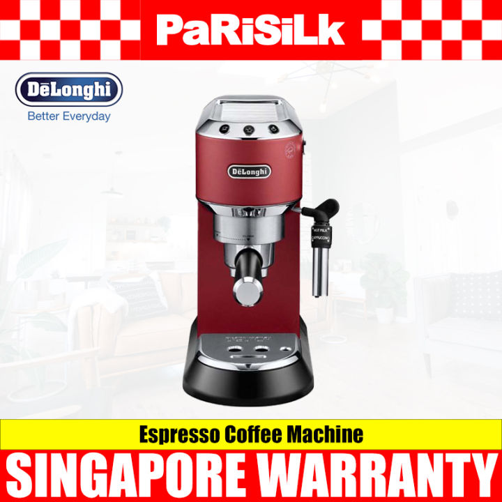 DELONGHI EC685.R Dedica Style Scarlet Red Pump Espresso Coffee Machine Lazada Singapore