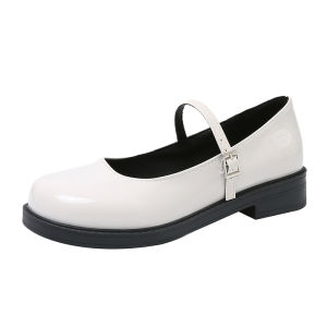 Venalisa 3CM Womens high heels Mary Jane Shoes Round head Thick sole Suitable for office student Black Red