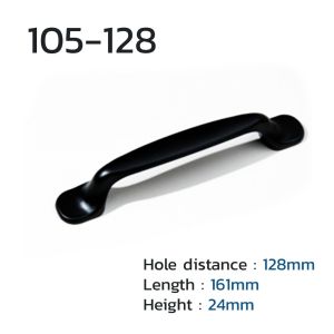 มือจับประตูอลูมิเนียม ที่จับประตู มือจับตู้เสื้อผ้า (พร้อมสกรูน็อต) ด้ามจับ มือจับตู้ มือจับ ที่จับ ที่จับเฟอร์นิเจอร์สไตล์ยุโรป สีดำ มือจับลิ้นชัก