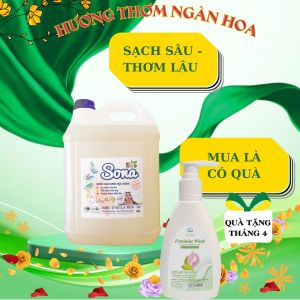 Nước giặt sinh học SONA 10kg Đậm đặc lưu hương suốt 24h