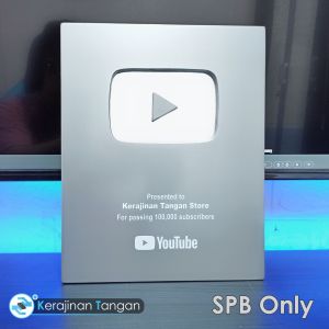 Silver Play Button Youtube Custom Replika
