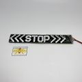 LAMPU LED TULISAN STOP 20CM RBG 12V DC BISA SEMUA MOTOR. 