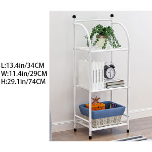 LOOGU 3/4/5 Layer Bathroom Rack Shelf Storage Organizer Bedroom Shoe Rack Toilet Washing Machine Rack