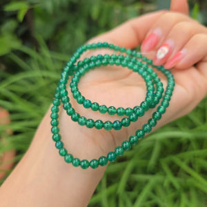 Q2167 Chuỗi 3v Ngọc Agate Xanh Lá 4li đáng trải nghiệm lắm các chị bền khỏi nói cho Mộc và Hoả - Phong Thuỷ TUDO