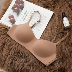 【SINGABRALETTE】ชุดชั้นในไร้ตะเข็บที่สวมใส่สบายของผู้หญิง เสื้อชั้นในดันทรงหน้าอกเล็กเคลือบเงาบาง