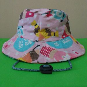 Topi karakter lucu anak perempuan Topi bucket rimba bulat unik Topi pantai anak usia 1 sampai 6 tahun