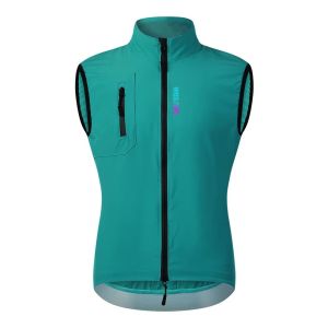 WOSAWE Sleeveless Men Cycling Jacket Casual Windproof Breathable Reflective Sports Bicycle Vest