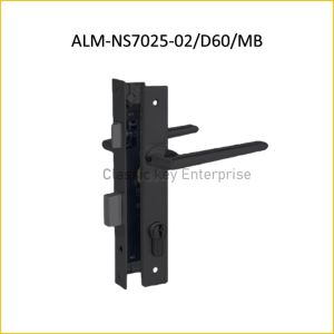 Armor Secure Lock Mortise Grill Door Handle with Satin Nickel Lever