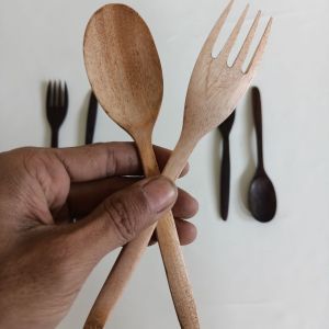 sendok garpu set kayu sonokelling