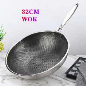 34cm frying pan wok pan non stick original stainless steel deep fryer non stick pan original japan wok pan non stick original pots pans stainless steel cookware non stick frying pan nonstick pan on sale