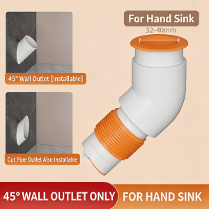 Anti-Odor Wall Drain Pipe Sealing Plug 45/90 Degree Elbow Adapter for Washing Machine Sink Basin Drain Hose Connector Anti-Insect Silicone Ring Drain Pipe Sealing Adapter 45 90 Degree Elbow Washing Machine Hose Connector Anti Odor Anti Cockroach Sewer
