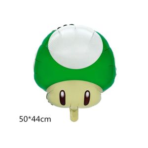 Super Mario Bros Theme Foil Balloons Anime Figure Garland Set Toys Mushroom Bowser Luigi Koopa Yoshi Dinosaur Gameboy Decoration