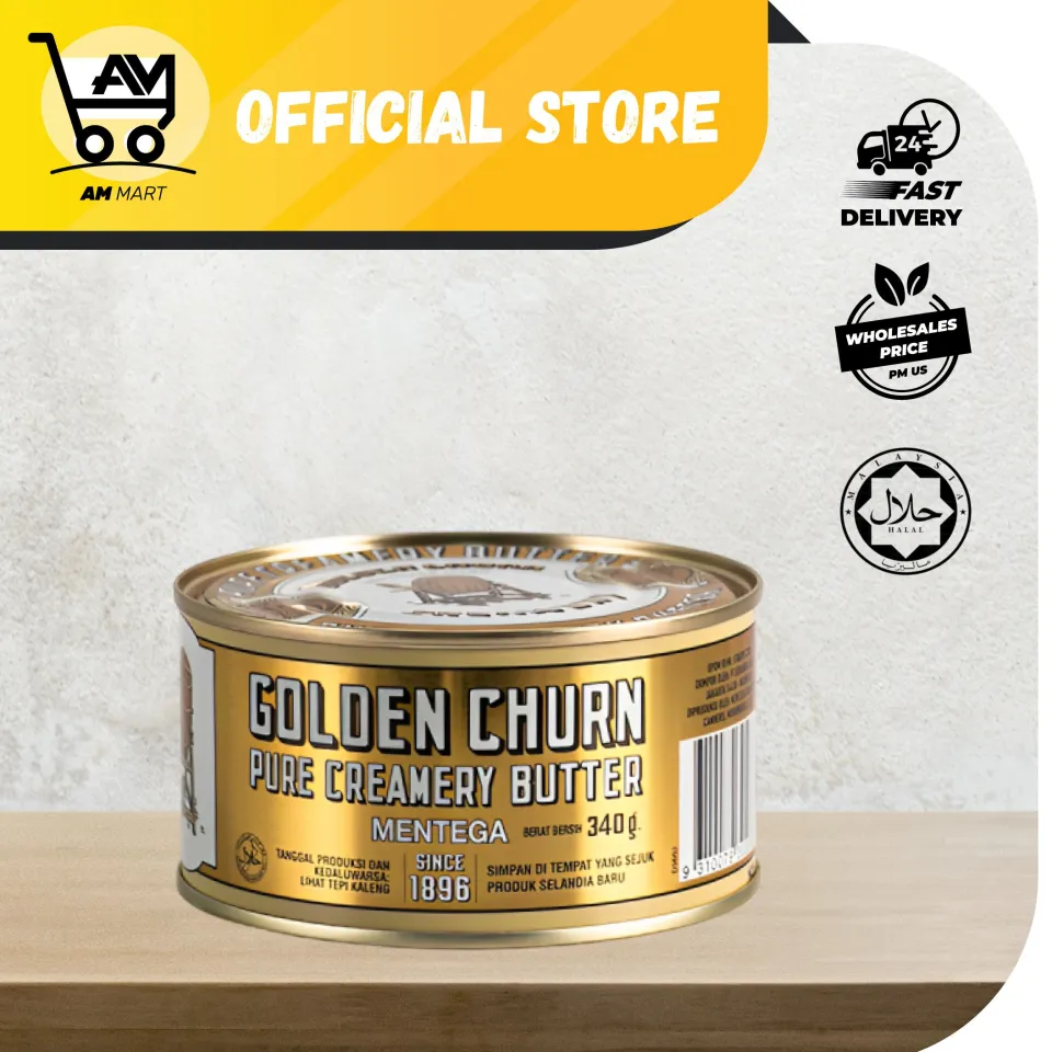 🌙RAYA SALE✨ Golden Churn Pure Creamery Butter #340g (HALAL) | Lazada