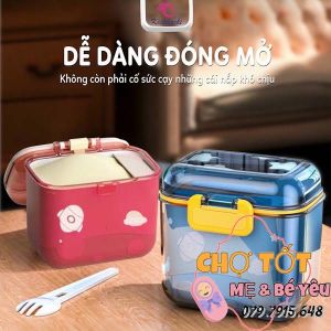 Hộp Đựng Sữa Bột Kèm Thìa Gạt Tiện Dụng Hộp Đựng Sữa Cho Bé Khi Đi Chơi Đi Du Lịch Chống Thấm Nước