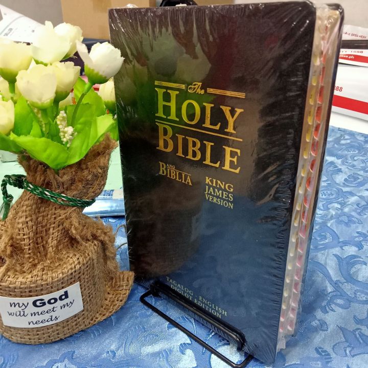 Ang Biblia/King James Version Diglot Bible BLACK COLOR (TAG/KJV) [8.5 ...