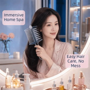 LABAICAI Multi-Function Hair Oil Comb Anti-Frizz Scalp Massage Applicator for Women