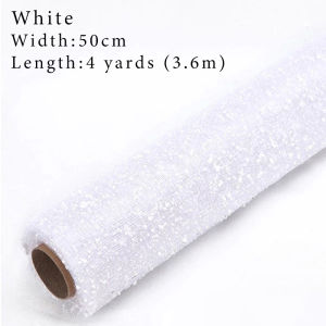 3.6m Snowflake Mesh Wrapping Paper Handmade Diy Flower Paper Rose Snow Dot Gauze Gift Wrapper