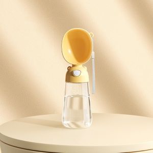 DFVDSPW Portable Dog Drinking Bottle Leak Proof Plastic Pet Water Cup Travel Essentials Multi-functional Puppy Water Bottle For Dogs Puppy