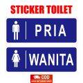 STIKER TOILET PRIA DAN WANITA BISA DI TEMPEL DI TEMPAT UMUM/SEKOLAH/KANTOR. 