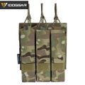 IDOGEAR Tactical SMG Triple Magazine Pouch Kriss Mag Holder Carrier Military Tarining Camoufalge MOLLE Waist Bag For SMG Kriss MP7 MP5 Vector Mag Pouch Holder 3576. 