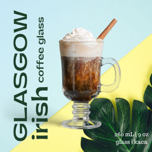 GLASGOW IRISH Coffee Glass | Gelas Kopi Latte Kaca | Cangkir Kopi Susu