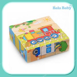 ของเล่นไม้ บล็อกไม้ตัวต่อ จิ๊กซอว์ภาพ 3 มิติ เสริมพัฒนาการการเรียนรู้