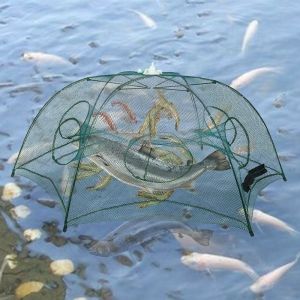Lưới Bát Quái Ô Dù 8 Cửa Bắt Cá Tôm Tép Cua Lươn Trạch - Tiện lợi Và Dễ Dàng Sử Dụng