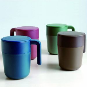 CafePress Mug French Press Mug for Coffee or Tea Coffee Mug with Filter Coffee Mug with Lid Cups Coffee Mug Kinto