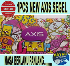 CS 1 Pcs Kartu Perdana Axis Axiata Segel Murah Viral Exp Cover Maret 2027