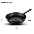 GTE 30cm Kitchen Non Stick Wok Frying Pan Oil Free Ultra Light Cooker Pot With Medical Stone Coated - Fulfilled by GTE SHOP. 