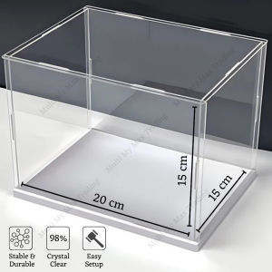 Display Case Transparent Acrylic Box Showcase Dustproof Decoration Toy Doll Storage Rak Shelf Blind Box Present 盲盒收收纳亚克力
