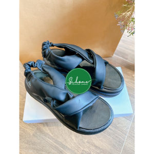 (Chân gầy lùi size-Fullbox) Dép sandal nữ đế cao 5PH kiểu quai xoắn da siêu mềm đi êm chân