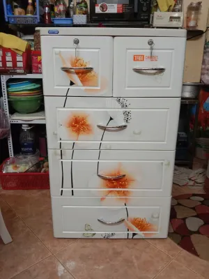 Tủ nhựa duy tân 4 tầng 5 Ngăn ( Ngang 60 Rộng 48 Cao 100cm )+ FREESHIP Trong Nội Thành Sài Gòn