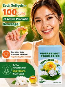 Probiotic Gummies Probiotic Gummies/Bursting Probiotic Gummies For Gut Health/Soft Chews For Adults And Kids/Daily Digestive Support