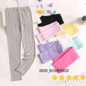 Legging Anak Polosan usia 1 sampai 11 tahun bahan spandek jersy melar dan dingin
